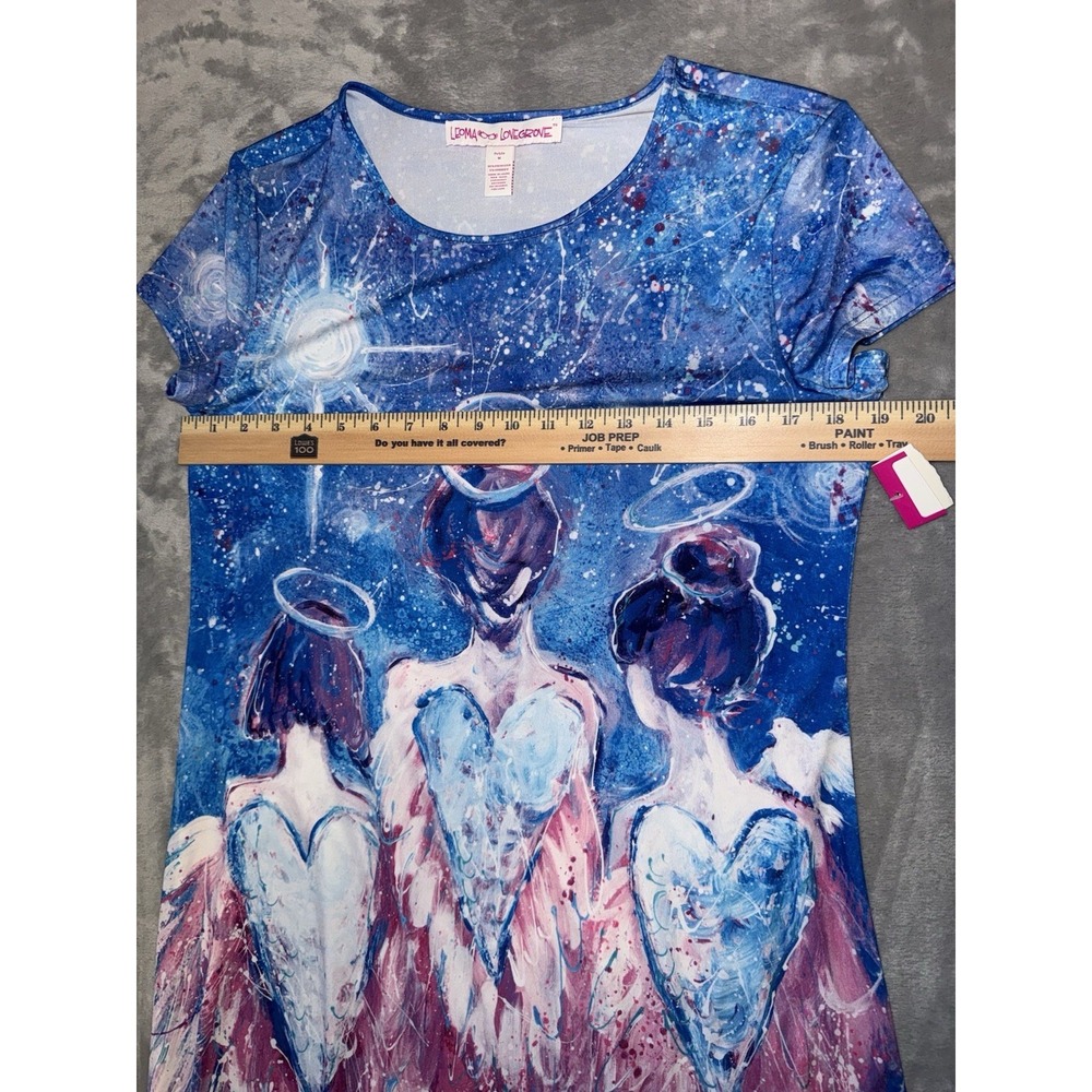 Leoma Lovegrove Women's Mystical Angel T-Shirt Dress Size Petite Medium Beach - Picture 4 of 7